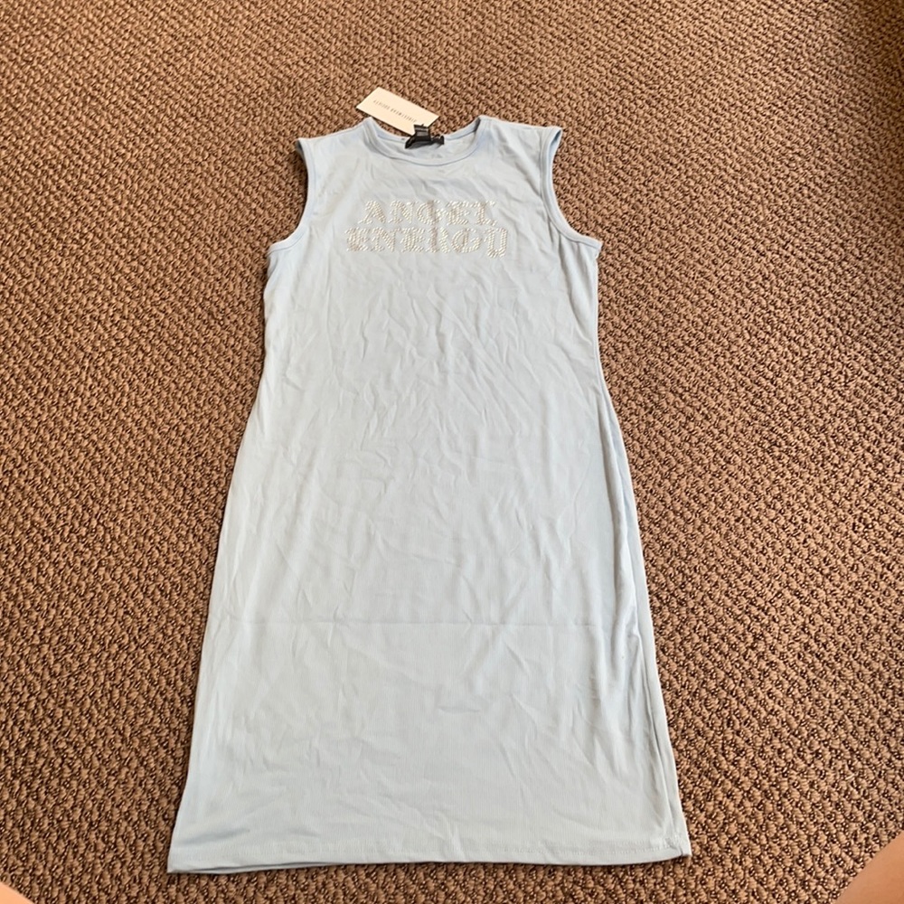 Baby blue, streetwear society, mini dress, size L
